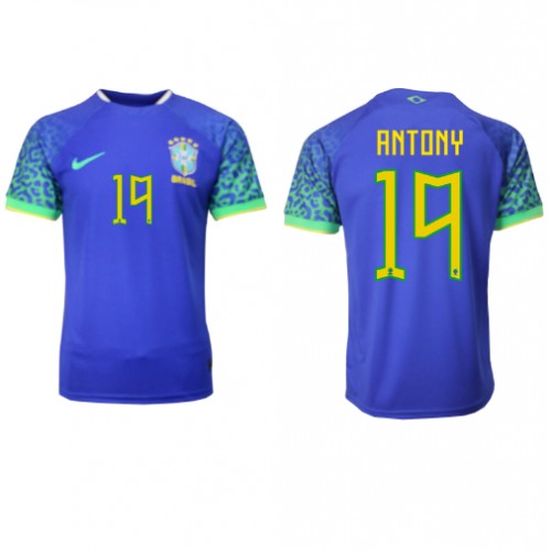 Brasil Antony #19 Bortedrakt VM 2022 Kortermet